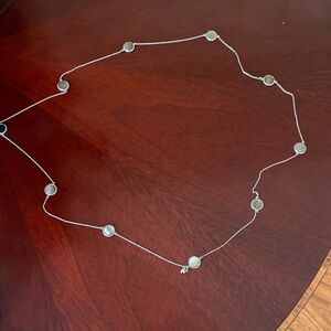Ann Taylor Silver Necklace with Circular Charms
